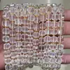 6mm 8mm Pedra Natural Cristal Ágata Canto Chanfrado Quadrado DIY Pulseira Colar Acessórios de Joias Produtos Semi-Acabados Atacado