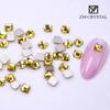 Nova Arte Do Prego Amarelo Dourado Em Forma De Broca Net Vermelho Fundo Plano Em Forma De Broca Fundo De Ouro Broca Nail Art Broca Ornamentos Strass