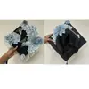 Chapéu DIY para Fotos de Formatura de Estudantes Universitários Presente Grampo de Cabelo com Flor Flor Acabada Fotos de Melhor Amigo Recém-Formado Presente para Namorada Preto