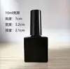 Fornecimento de fábrica conjunto de frascos de esmalte de vidro frasco de esmalte preto com tampa pincel subfrasco 5ml10ml15ml