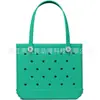 Bolsa de Playa de Eva con Gran Capacidad, Decoración DIY Personalizable, Bolso Perforado para Mujer, Estilo Europeo y Americano de Verano, Bolso de Cesta Transfronterizo