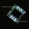 Clavo de Carretera Luminoso de Aluminio Fundido Luz Solar para Clavo de Carretera Luz de Advertencia LED por Inducción Señal de Carretera Luz de Suelo de Doble Cara Clavo de Carretera