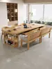 Escritorio Librero Grande de Madera Maciza Mesa Larga con Cajones para Retirar la Sala de Estar Mesa de Estudio para el Hogar Mesa de Comedor Banco de Trabajo Estilo Chino