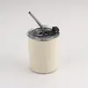 Copo para Bebidas Frias de Aço Inoxidável 304 Transfronteiriço, Copo de Degrau Espessado de Camada Dupla Anti-Escaldante, Copo de Café Portátil Estilo Acampamento ao Ar Livre