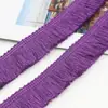 Renda de Franja de Poliéster Xcolorida de 2,5 cm para Brincos, Roupas, Decoração de Almofadas, Acessórios de Renda com Borla