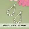Galvanizado oro real 18k cuadrado redondo diamante geométrico circón diy aretes collar accesorios semiacabados