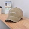 Gorra de béisbol transfronteriza europea y americana con letras lavadas de Los Ángeles, gorra con visera retro americana de primavera y verano para hombres