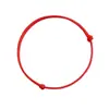 Pulsera tejida de cuerda roja pequeña Benmingnian estilo chino Tobillera de cuerda de mano de la suerte Tobillera de cuerda de paz para niños Niña Pareja