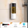 Dispensador de Jabón 350ml Doble Cabezal Montado en Pared Botella Dispensadora de Champú y Gel de Ducha Botella Dispensadora de Gel Antibacterial para Manos Lavabo Multifuncional
