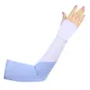 Mangas de Seda de Hielo Protector Solar al por Mayor Montar al Aire Libre Anti-UV Mangas de Seda de Hielo para Mujer Verano Mangas Largas Protectoras del Sol