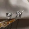 Brincos de Moissanita Ultra Brilhantes Estilo Europeu e Americano Transfronteiriços, Luxo Leve, Moda Clássica, Únicos e Simples, Brincos Estilosos e Versáteis