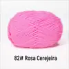 Yi Mian Fio de Algodão Leite de 4 Cabos Lã Média-grossa Novelo Crochê Sapatos Boneca Suéter Tricotado à Mão diy Pacote de Material