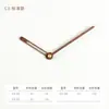 Reloj creativo DIY nogal negro madera de haya manecilla personalizada para reloj con manguito de cobre reloj de pared aguja de madera C1
