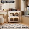 Vitrina para Bolsos con Cerradura e Iluminación Gabinete Acrílico Transparente Tres Lados Adornos Cosméticos Joyería Gabinete de Almacenamiento con Puerta abatible