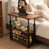 Mesita de noche, móvil, escritorio de computadora de altura ajustable, escritorio simple para dormitorio en casa, escritorio de estudio para estudiantes, escritorio para trabajar en la cama