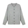 Cárdigan de Punto con Cuello Redondo Peludo para Hombre Estilo Coreano Otoño Estilo Perezoso Top Versátil Casual Chaqueta Suéter Cálida