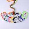 Lanyard con insignia al por mayor cubierta para tarjeta de identificación de trabajo de autobús tarjeta de fábrica transparente de doble cara identificación de estudiante tarjeta de trabajo de empleado