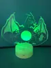 Fábrica dedicada para voleibol transfronterizo colorida luz nocturna 3D táctil visual lámpara de mesa artística lámpara de mesa de arte