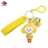 Long Zhiyu 16 Años Colgante de Dibujos Animados Silicona Suave PVC Estéreo Llavero Personalizado Proveedor de Alta Calidad