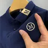 Camisa Polo para Hombre Verano Casual Nuevo Estilo Bordado Cuello Campana Moda Holgada Manga Corta Camiseta con Bordado Versátil Moderna