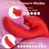 Vibrador Vibratório de Língua para Mulheres, Dispositivo Masturbador de Inserção Vaginal com Duas Cabeças para Mulheres, Produto Sexual para Adultos