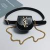 Riñonera de cadena de celebridad de internet para mujer, moda ins, cinturón, riñonera pequeña para la cintura, decoración con falda, jeans, cintura, mini bolso