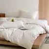 Juego de Cuatro Piezas de Algodón Estampado Estilo Fresco Clase A para Dormitorio de Estudiante y Uso Doméstico, Juego de Tres Piezas de Funda de Edredón, Sábana Plana y Sábana Ajustable de Algodón Puro