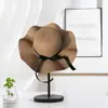 Chapéu de Palha de Viagem para Mulheres, Chapéu de Praia de Aba Larga com Proteção Solar de Verão, Novo Chapéu de Sol Onda de Viagem, Chapéu de Sol Fresco de Verão