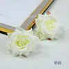 Flor de Rosa de Esquina de 7 cm Cabeza de Rosa Artificial Arreglo de Pared de Flores para Salón de Bodas Corsage Decorativo Tocado Materiales Hechos a Mano para DIY