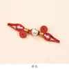 Nuevo botón de cheongsam estilo chino con nudo de perla y cuenta, tejido a mano, accesorio decorativo de camisa de moda