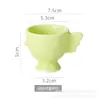 Amazon Caneca de Frango de Cerâmica Bandeja de Ovos Criativa Bandeja de Ovos Páscoa Caneca de Ovos de Cerâmica Frango Bandeja Alta de Ovos
