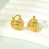 Pendientes Ouyini de Plata de Ley 925 con Moneda Hueca de Cobre y Diseño de Piña Pequeña, Estilo de Lujo Ligero de Gama Alta, Nuevos Pinzas para Orejas Estilo Chino Ins para Mujer