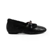Zapatos Mary Jane Acolchados Estilo Chanel con Perlas y Flores de Camelia, Aumentan la Altura 3 cm, Mismo Estilo que los de Mamá Uva