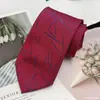 Corbata roja con cremallera para hombre fácil de poner y no necesita ser anudada, para el novio, padrino, corbata de negocios casual, hilo teñido rayado de 8 cm