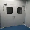 Venda Direta de Fábrica de Portas de Aço Purificado, Portas Limpas de Abertura Dupla em Oficina Sem Poeira, Portas Seladas de Passagem de Segurança à Prova de Fogo para Salas Limpas