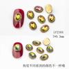 Acessórios para Unhas Estilo Japonês de Comércio Exterior, Ornamentos de Diamante Retrô, Sapatilhas Estilo Ano Novo com Fundo Plano, Coração de Pêssego Envolto com Diamantes, Acessórios de Liga Metálica Atacado