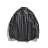 Ropa Vintage Yidao Otoño 2026 Nuevo Camisa de Manga Larga a Cuadros Bloque de Color Retro Americano para Hombre, Corte Holgado, Estilo Old Money