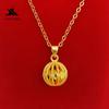 Latão banhado a ouro Watermelon Ball pingente galvanizado imitação de ouro joias do mercado noturno fornecimento de pingente de senhoras