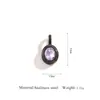 Pingente de Joia Oval Retrô Exquisito Simples Strass Feito à Mão DIY Acessórios para Colar Acessórios de Pulseira de Aço Inoxidável para Mulheres