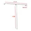 Prateleira de display para loja de roupas cabide de chão cabide de parede para roupas femininas roupas infantis cabide de parede em aço inoxidável cabide de parede com suporte lateral