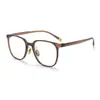 Gafas de marco redondo ultraligeras de acero plástico titanio para mujer, se pueden equipar con lentes graduadas para miopía, las caras cuadradas y redondas se ven más delgadas, montura de gafas de marco pequeño para hombre 93630