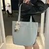Bolso Tote Casual y Versátil para Mujer, Gran Capacidad, Ligero, Impermeable, Bolso de Mano de Color Sólido para el Trabajo, Bolso de Hombro para Estudiante Universitario
