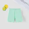 Leggings Tres Cuartos para Niñas Transfronterizos, Shorts de Seguridad Anti-Exposición de Seda de Leche de Verano para Niños, Fuente de Shorts Finos con Lazo