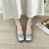 Zapatos de Mujer de Piel Suave con Lazo Delicado y Tacón Bajo, Nuevo Estilo Otoño 2026, Punta Cuadrada, Planos, Suela Suave, Zapatos de Noche para Abuela