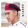 Gorro de Chef masculino gorra de visera camarero boina femenina cocina de hotel olla caliente gorro de trabajo malla transpirable blanco y negro