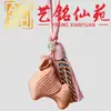 Llavero Caballo Tang de Palo de Rosa, Colgante Tallado en Madera Arcoíris, Diseño de Caballo de Madera, Manualidad Creativa, Cadena para Teléfono Móvil