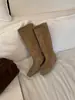 Botas de Caballero Cuadradas Estilo Coreano para Mujer Otoño/Invierno 2026 Adelgazantes Botas Altas No por Encima de la Rodilla Botas de Moda Versátiles que Aumentan la Altura