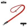 Alça de Ombro Popular Transfronteiriça com Botão Duplo para Câmera Celular Trançada Anti-Queda Corrente Dopamina para Celular Cordão Longo para Capa de Celular