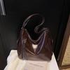 Bolso Tote Texturizado de Cuero con Cera de Aceite Estilo Retro Británico Explosivo de Moda Mochila para Viajar al Trabajo Versátil Casual Multiusos Mochila para Mujer