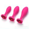 Fábrica atacado nova gota de água rosa vermelho silicone sala dos fundos plug anal brinquedos sexuais brinquedos alternativos grande, médio e pequeno plug anal